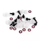 Glitter szemek biztosítékkal Ø10 mm - 5 ciklámen (50 szett) Glitter szemek biztosítékkal Ø10 mm - 5 ciklámen (50 szett)