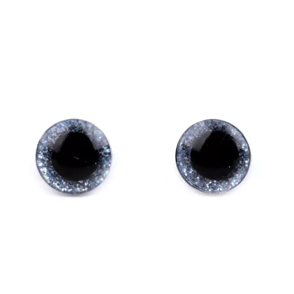 Glitter szemek biztosítékkal Ø10 mm - 6 (10) liláskék (10 szett) Glitter szemek biztosítékkal Ø10 mm - 6 (10) liláskék (10 szett)
