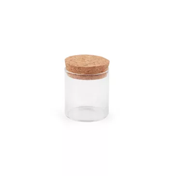  Üvegcse parafadugóval / tégely parafával - 1 (47x50 mm) Transparent (12 fiola)