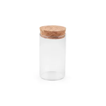   Üvegcse parafadugóval / tégely parafával - 2 (47x80 mm) Transparent (12 fiola)