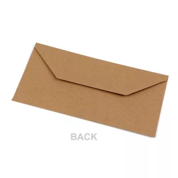   Papír boríték 11x22 cm - természetes barna (200 db-os csomagolás)