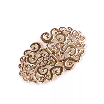   Kapocs / dísz kapocs + csavarok 5,5x9 cm - 2 arany klasszik (4 szett)