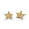 Fa csillag ragasztásra Ø30 mm - 2 arany glitter (10 db-os csomagolás)