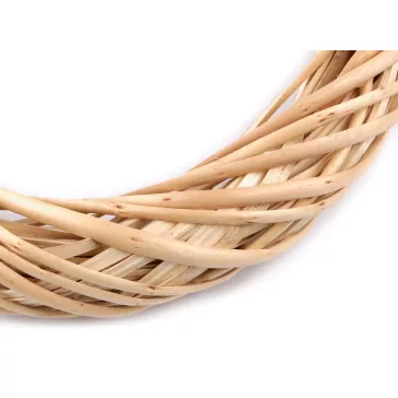   Vessző koszorú alap Ø30 cm - 2 természetes világos (1 db-os csomagolás)