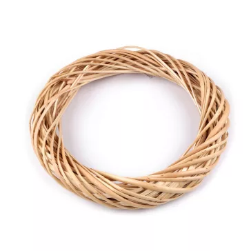   Vessző koszorú alap Ø30 cm - 2 természetes világos (3 db-os csomagolás)