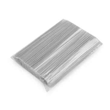 Vágott drót átlátszó 10 cm - Transparent (4 zacskó)