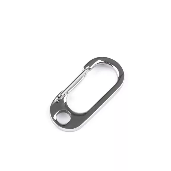 Rozsdamentes karabíner lyuk 6 mm - 2 (19x42 mm) platina (1 db-os csomagolás) Rozsdamentes karabíner lyuk 6 mm - 2 (19x42 mm) platina (1 db-os csomagolás)