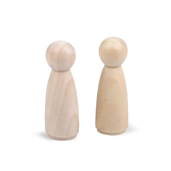 Fa figura díszítésre 26x76 mm - természetes világos (10 db-os csomagolás) Fa figura díszítésre 26x76 mm - természetes világos (10 db-os csomagolás)