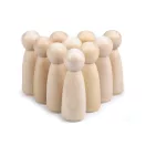 Fa figura díszítésre 26x76 mm - természetes világos (10 db-os csomagolás) Fa figura díszítésre 26x76 mm - természetes világos (10 db-os csomagolás)