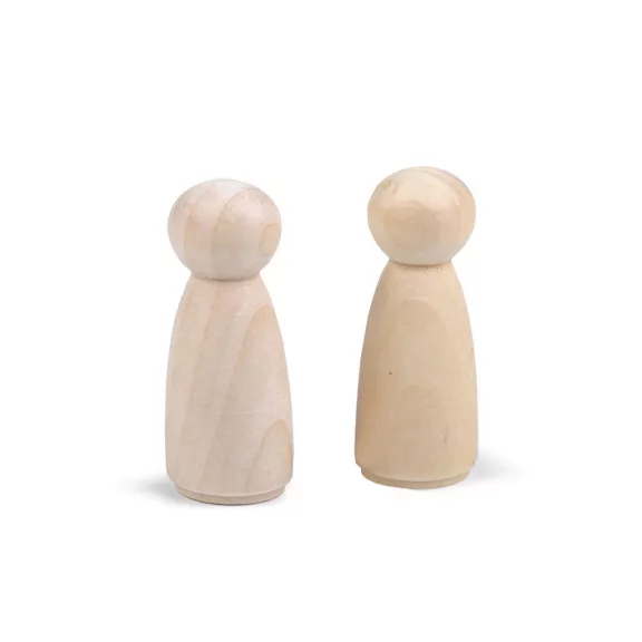 Fa figura díszítésre 22x53 mm - természetes világos (10 db-os csomagolás) Fa figura díszítésre 22x53 mm - természetes világos (10 db-os csomagolás)