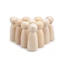 Fa figura díszítésre 22x53 mm - természetes világos (10 db-os csomagolás) Fa figura díszítésre 22x53 mm - természetes világos (10 db-os csomagolás)