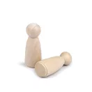 Fa figura díszítésre 22x53 mm - természetes világos (10 db-os csomagolás) Fa figura díszítésre 22x53 mm - természetes világos (10 db-os csomagolás)