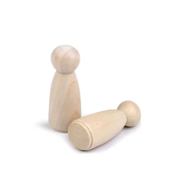   Fa figura díszítésre 22x53 mm - természetes világos (10 db-os csomagolás)