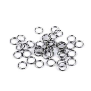   Nemesacél összekötő karika  Ø6 mm - platina (50 g-os csomagolás)