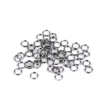   Nemesacél összekötő karika Ø4 mm - platina (30 g-os csomagolás)