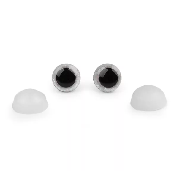 Glitteres biztonsági szem Ø12 mm - 3 krém világos AB (250 szett) Glitteres biztonsági szem Ø12 mm - 3 krém világos AB (250 szett)