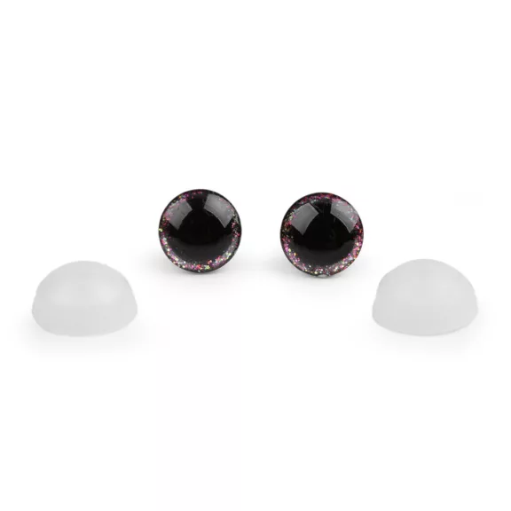 Glitteres biztonsági szem Ø12 mm - 5 málnás multikolor (250 szett) Glitteres biztonsági szem Ø12 mm - 5 málnás multikolor (250 szett)