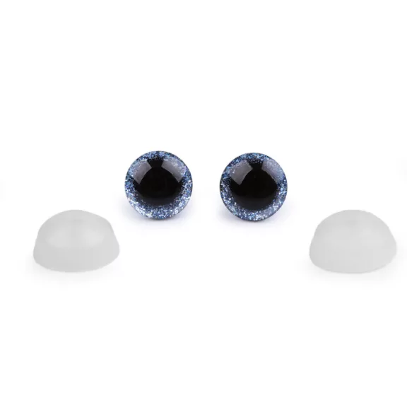 Glitteres biztonsági szem Ø12 mm - 6 világoskék (10 szett) Glitteres biztonsági szem Ø12 mm - 6 világoskék (10 szett)