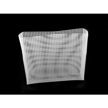   Műanyag hímző kanava / kézitáska Plastic - fehér (12 db-os csomagolás)