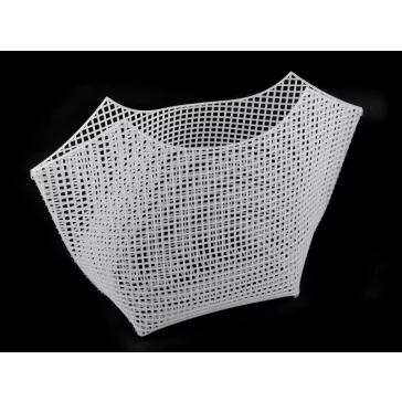   Műanyag hímző kanava / kézitáska Plastic - fehér (12 db-os csomagolás)
