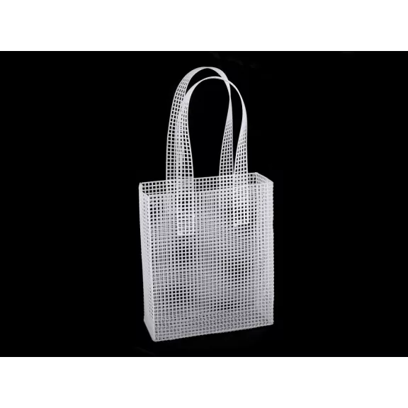 Műanyag hímző kanava / kézitáska Plastic - fehér (1 db-os csomagolás) Műanyag hímző kanava / kézitáska Plastic - fehér (1 db-os csomagolás)