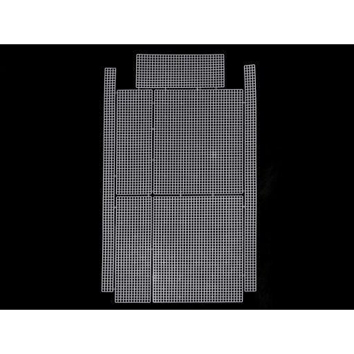 Műanyag hímző kanava / kézitáska Plastic