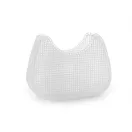 Műanyag hímző kanava / kézitáska Plastic - fehér (12 db-os csomagolás)