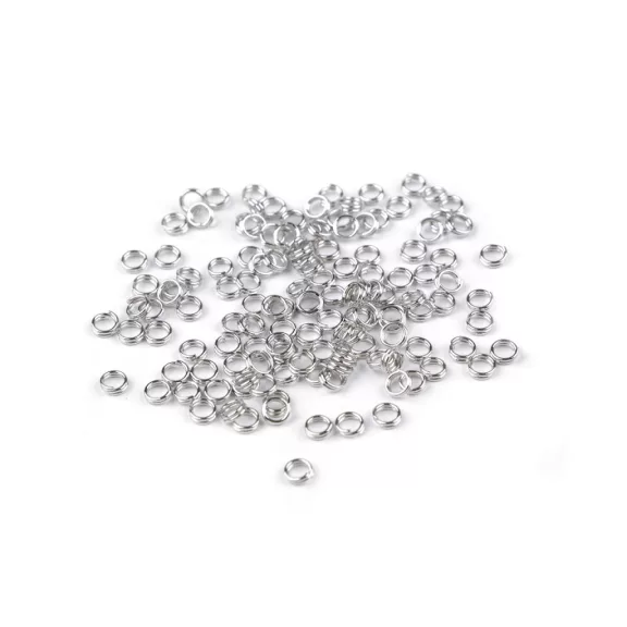 Összekötő karika Ø4 mm dupla - 1 nikkel (20 g-os csomagolás) Összekötő karika Ø4 mm dupla - 1 nikkel (20 g-os csomagolás)
