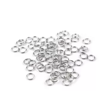   Összekötő karika Ø8 mm dupla - 1 nikkel (200 g-os csomagolás)
