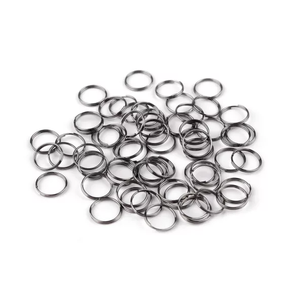 Összekötő karika Ø12 mm dupla - 2 nikkel fekete (20 g-os csomagolás) Összekötő karika Ø12 mm dupla - 2 nikkel fekete (20 g-os csomagolás)