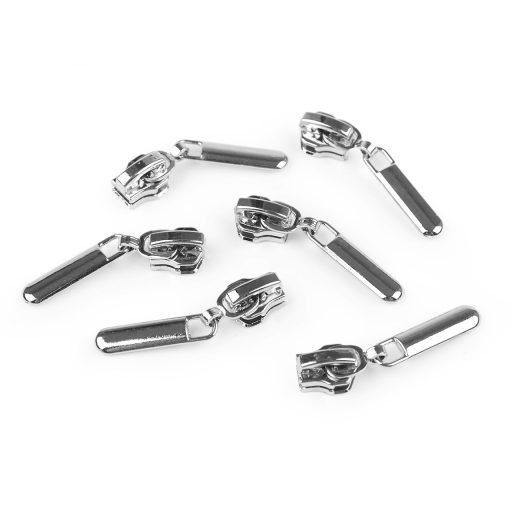 Fém cipzár húzóka No 5 dísz