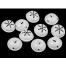 Dekor fém csengettyű Ø35 mm, 40 mm - 2 Ø40 mm fehér (10 db-os csomagolás) Dekor fém csengettyű Ø35 mm, 40 mm - 2 Ø40 mm fehér (10 db-os csomagolás)