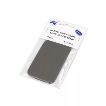 Felvasalható folt 7,6x4,9 cm - 8 szürke (5 zacskó)