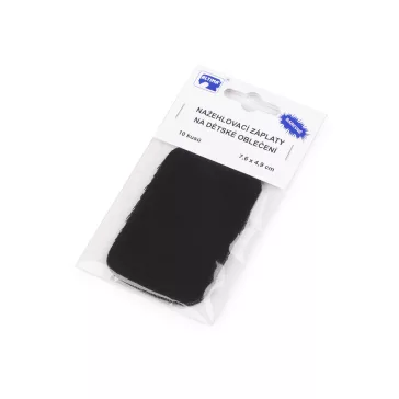 Felvasalható folt 7,6x4,9 cm - 9 fekete (20 zacskó)