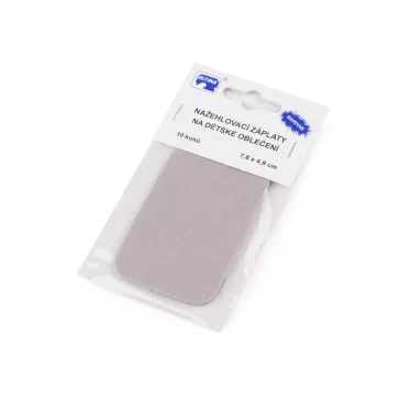   Felvasalható folt 7,6x4,9 cm - 10 szürkés bézs (5 zacskó)