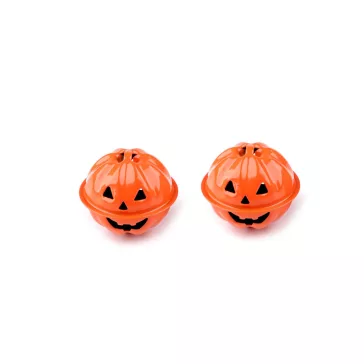   Halloween csengettyű tök Ø40 mm - 1 (Ø30 mm) narancssárga (200 db-os csomagolás)