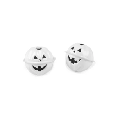   Halloween csengettyű tök Ø40 mm - 3 (Ø30 mm) fehér (200 db-os csomagolás)