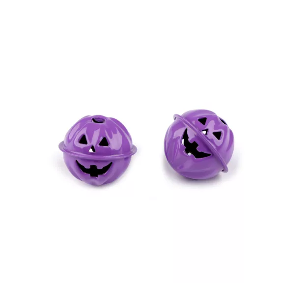 Halloween csengettyű tök Ø40 mm - 4 (Ø30 mm) lila (2 db-os csomagolás) Halloween csengettyű tök Ø40 mm - 4 (Ø30 mm) lila (2 db-os csomagolás)