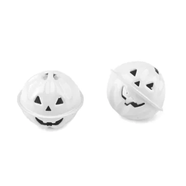   Halloween csengettyű tök Ø40 mm - 5 (Ø40 mm) fehér (100 db-os csomagolás)