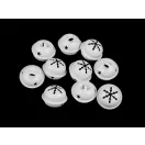 Dekor csengettyű Ø30 mm - 1 fehér (10 db-os csomagolás) Dekor csengettyű Ø30 mm - 1 fehér (10 db-os csomagolás)