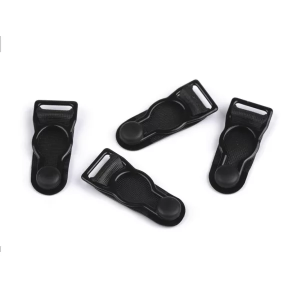 Harisnya tartó kapocs 10 mm - 3 fekete (4 db-os csomagolás) Harisnya tartó kapocs 10 mm - 3 fekete (4 db-os csomagolás)