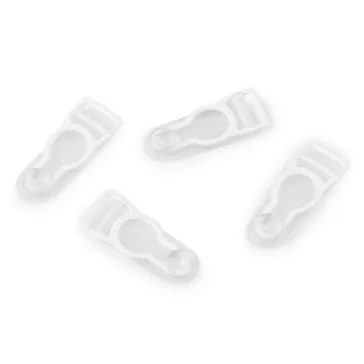   Harisnya tartó kapocs 10 mm - 4 fehér átlátszó (60 db-os csomagolás)