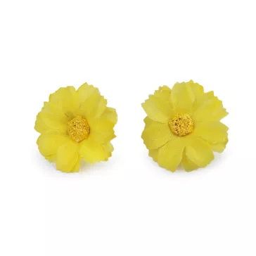 Mű virág Ø3,5 cm - 2 sárga (36 db-os csomagolás)