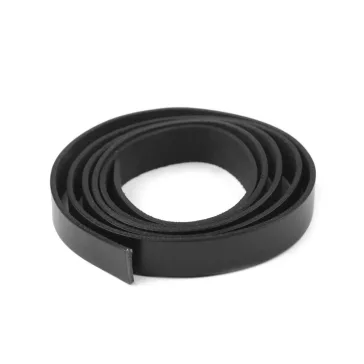   Bőr táskafül / válltáska pánt 15 mm heveder - 2 fekete (3 db-os csomagolás)