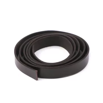   Bőr táskafül / válltáska pánt 15 mm heveder - 3 barnás dunkel (3 db-os csomagolás)