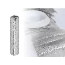 Pókhálló dekorációs glitterekkel szélessége 24 cm - 1 ezüst (1 db-os csomagolás)