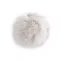Műszőrme pompom pánttal Ø11 cm - 7 világos krém (1 db-os csomagolás)