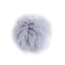 Műszőrme pompom pánttal Ø11 cm - 9 jégkék (1 db-os csomagolás)