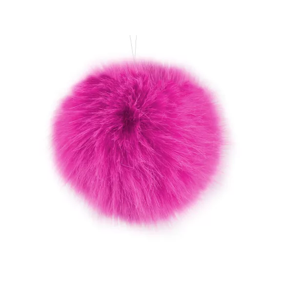 Műszőrme pompom pánttal Ø11 cm - 11 pink (6 db-os csomagolás) Műszőrme pompom pánttal Ø11 cm - 11 pink (6 db-os csomagolás)