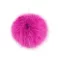 Műszőrme pompom pánttal Ø11 cm - 11 pink (6 db-os csomagolás)